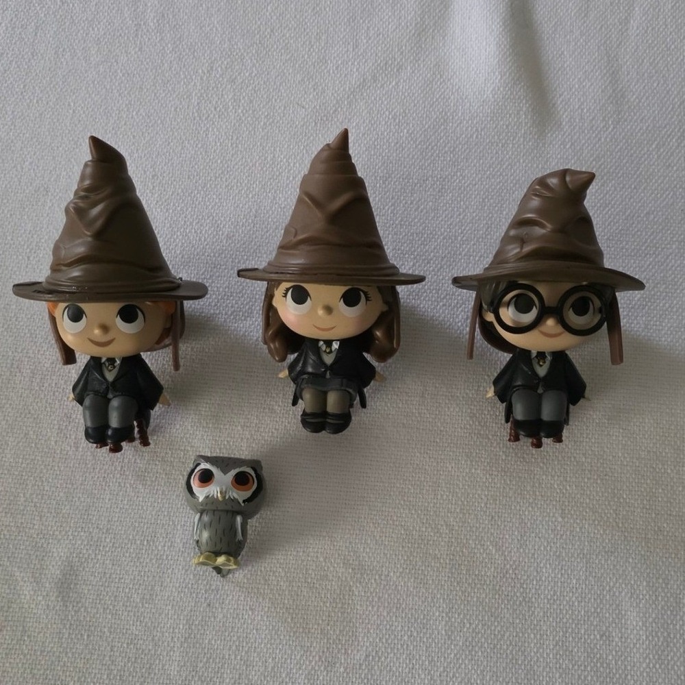 Harry Potter Funko Mystery Minis Sorting Hat Figures Harry Ron Hermione Series 2